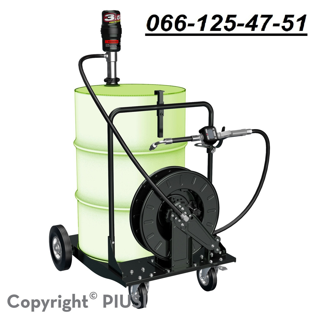 Станція роздачі олив для сервісів PIUSI OIL CART KIT 3.5 METER-HR