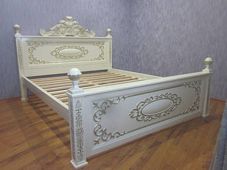 Двоспальні дерев'яні ліжка
