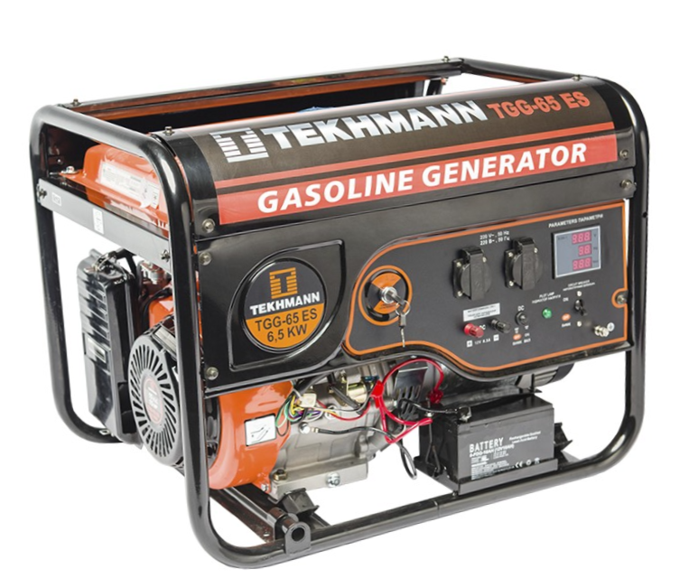 Генератор бензиновий Tekhmann TGG-65 ES з електростартером, лічильник мотогодин