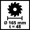 Ручна заглибна циркулярна пила Einhell TE-PS 165 New (4331300), фото 7