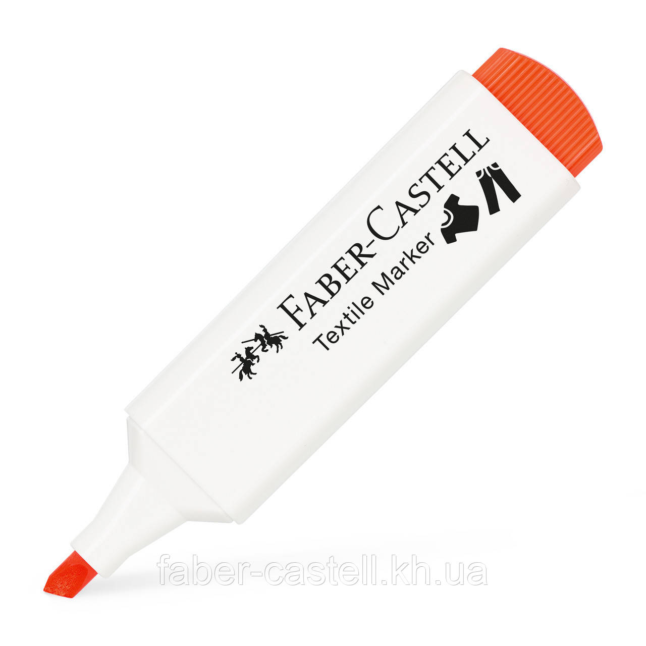 Маркер для тканини Faber-Castell Textile Marker, колір жовтогарячий неоновий, 159509