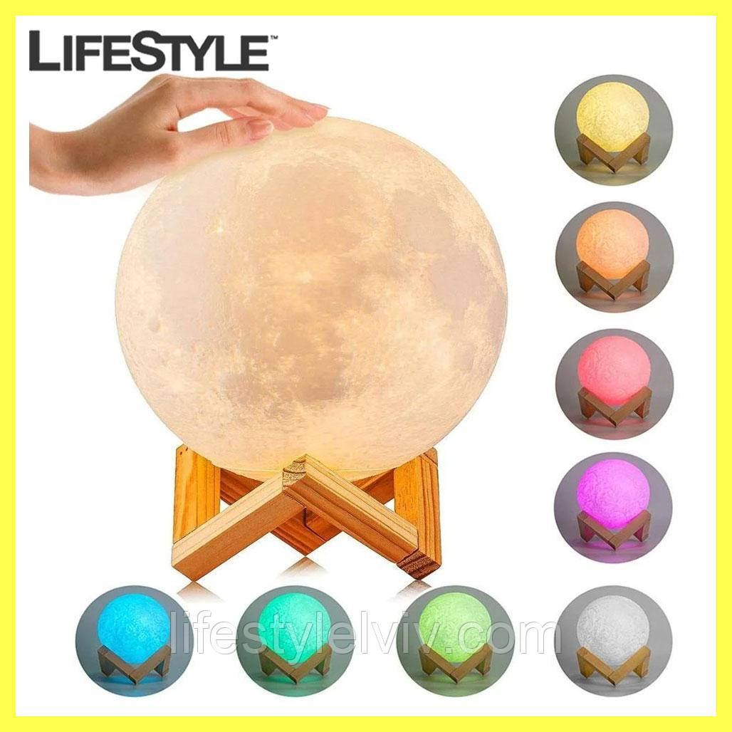 Настільний нічник 3D Космос з пультом - Magic 3D Moon Light RGB / Настільна лампа