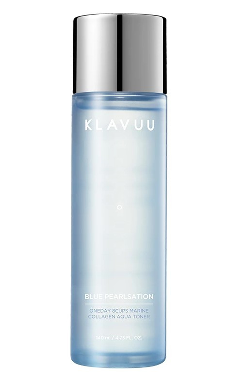 Тонер з морським колагеном Klavuu Blue Pearlsation One day 8cups Marine Collagen Aqua Toner 140 мл