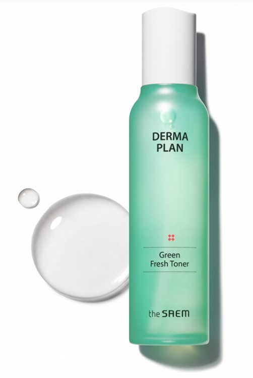 Тонер для чутливої та проблемної шкіри The Saem Derma Plan Green Fresh Toner 155 мл