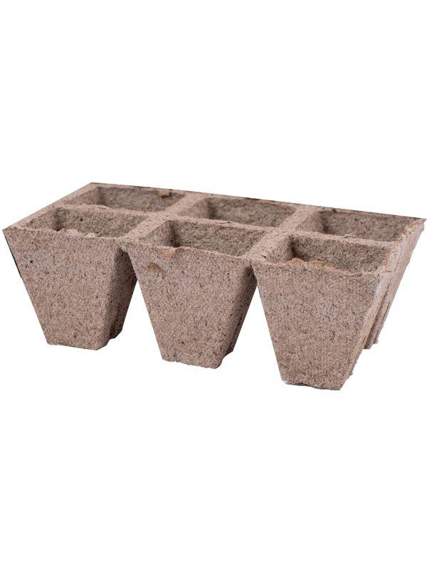 Торфяні горщики Jiffy касета 8*8 6 шт.