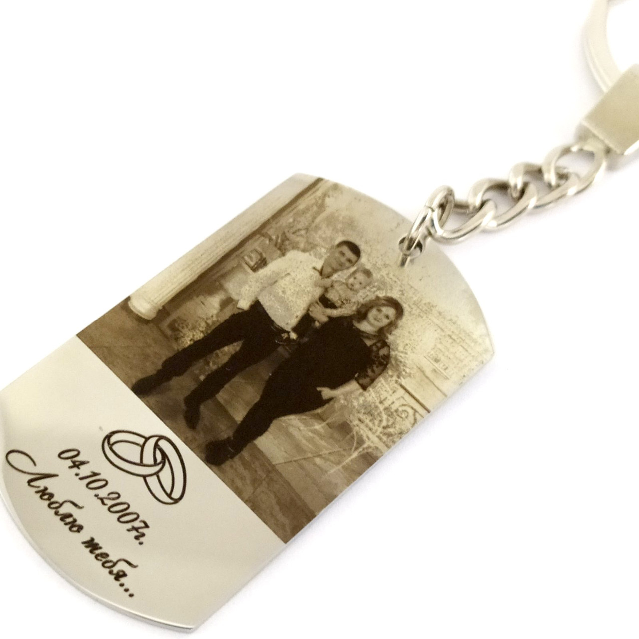 Брелок гравіювання з вашім ФОТО, фото 1