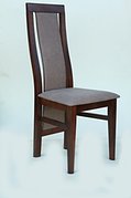 Стілець обідній дерев'яний для вітальні, їдальні, кухні колір горіх К-121 OLB