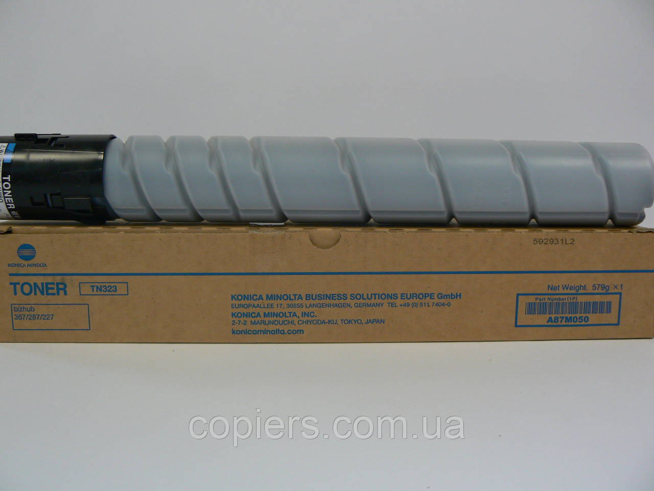 TN323 тонер картридж Konica Minolta Bizhub 227/287/367, tn-323 оригінал, A87M050, фото 1