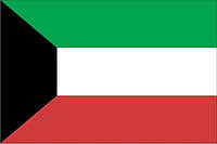 Прапор Кувейту 120х180 см, атлас