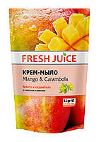 Крем-мыло Fresh Juice Mango & Carambola дой-пак - 460 мл.