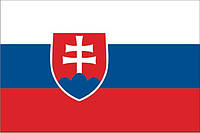 Прапор Словаччини 120х180 см, атлас