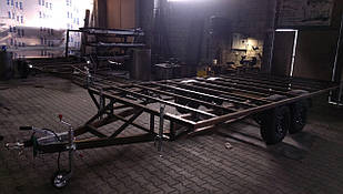 Причіп платформа 5,5 м х 2,5 м. З гальмом на задню вісь.