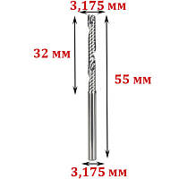 Фреза концевая однозаходная 3.175*3.175*32 мм