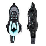 Ролики жіночі фітнес Rollerblade Zetrablade W Light Blue, фото 8
