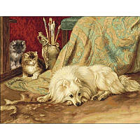 Набор для вышивания нитками Luca-S Животные Птицы Собака и кошки