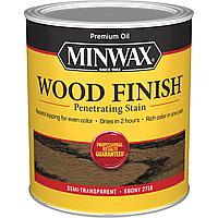 Масляная морилка MINWAX WOOD FINISH (эбони 2718) 0,946 л