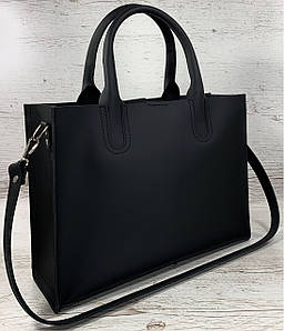 71-1 Натуральна шкіра Сумка жіноча чорна шкіряна сумка жіноча чорна ультраматова, червона підкладка