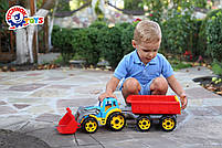Іграшка "Трактор з ковшем і причепом ТехноК", арт. 3688, фото 6