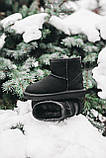 Угги дитячі UGG Classic Mini Suede Black (детские Угг Классик Мини замша черные) 5854ch, фото 8