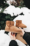 Дитячі зимові чоботи уггі UGG Classic Mini Suede Chestnut (Дитячі Угг Класик Міні замша каштан) 1016222, фото 7