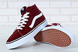 Жіночі зимові кеди Vans Old Skool SK8 Hi Winter Bordo (с мехом) VA38GEU64, фото 5