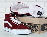 Жіночі зимові кеди Vans Old Skool SK8 Hi Winter Bordo (с мехом) VA38GEU64, фото 8