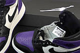 Кросівки чоловічі Air Jordan 1 Retro High Court Purple 555088-501, фото 4