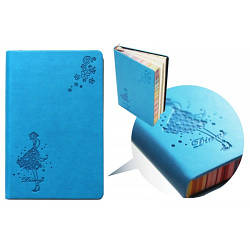 Блокнот 95 х 143 мм 100 л Дівчина мікс, кольорові торці GA6 118626