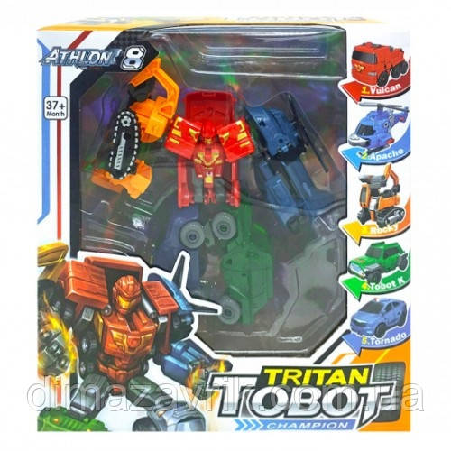 Трансформер Тобот Тритан Чемпіон Мікс 5в1 TOBOT TRITAN CHAMPION MIX, фото 1