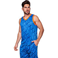Форма баскетбольная мужская Lingo Camo голубая LD-8003, 160-165 см: Gsport