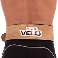Пояс для пауэрлифтинга (атлетический) кожаный VELO VL-6645, L: Gsport M