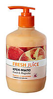 Крем-мыло с глицерином Fresh Juice Peach (персик) - 460 мл.