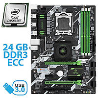 ПРЕДЗАКАЗ 30 ДНЕЙ - Материнская плата Huananzhi X58 / socket LGA1366 с процессором Intel Xeon X5680 / 6 (12)