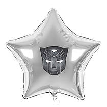 Наклейка для фольгованих кульок 18" "Значок Трансформери" 10,5х10,5 см