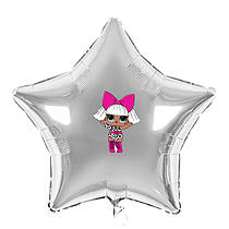 Наклейка для фольгованих кульок 18" "ЛОЛ Діва" 13х10 см