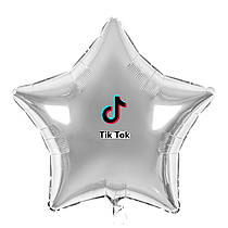 Наклейка для фольгованих кульок 18" "TikTok" 9х7,5 см