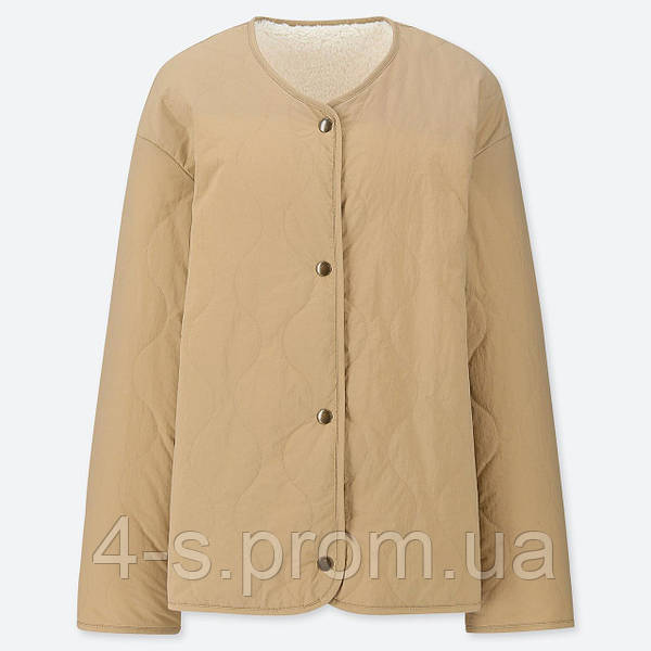 Uniqlo pile lined fleece quilted reversible jacket new arrivals