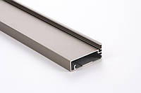 Фасадный алюминиевый рамочный профиль для мебельных фасадов М23N длина 5,95м коньяк (цена 1пог.м)