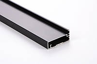 Фасадный алюминиевый профиль М23 N L= 5950 мм черный Brush (цена за 1 пог.м)