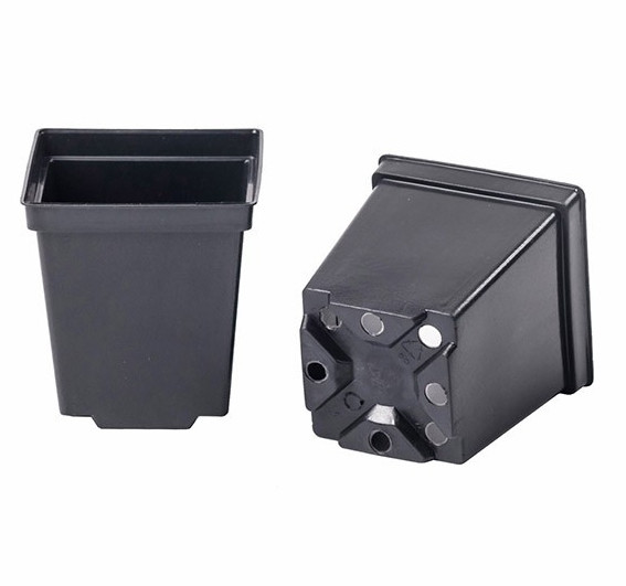 Горщик для розсади квадратний 0.5 л (P9) 9×9×10 см Donkwiat пластиковий