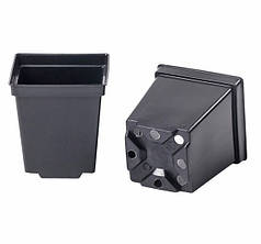 Горщик для розсади квадратний 0.5 л (P9) 9×9×10 см Donkwiat пластиковий