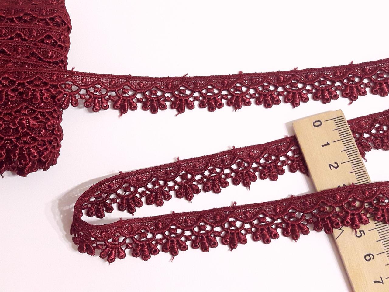 Мереживо макраме бордове 1.8см.