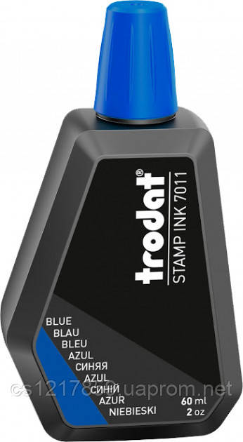 Штемпельна фарба 60мл синя Trodat 7011-60