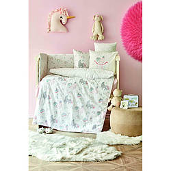 Дитячий набір в ліжечко для немовлят Karaca Home - Digna pembe рожевий (10 предметів)