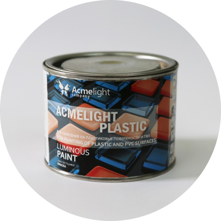 Фарба для пластику AcmeLight Plastic світиться в темряві 0,75 л, фото 1