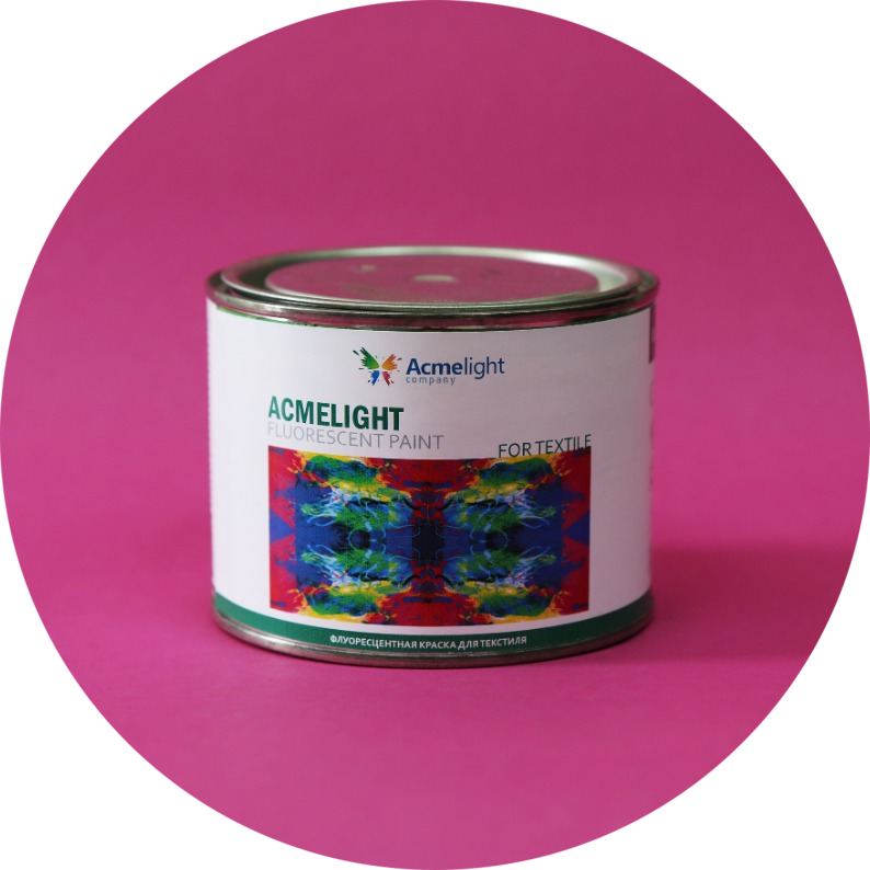 Acmelight Fluorescent paint for Textile для шелкотрафаретной печати на текстиле 0,5 л