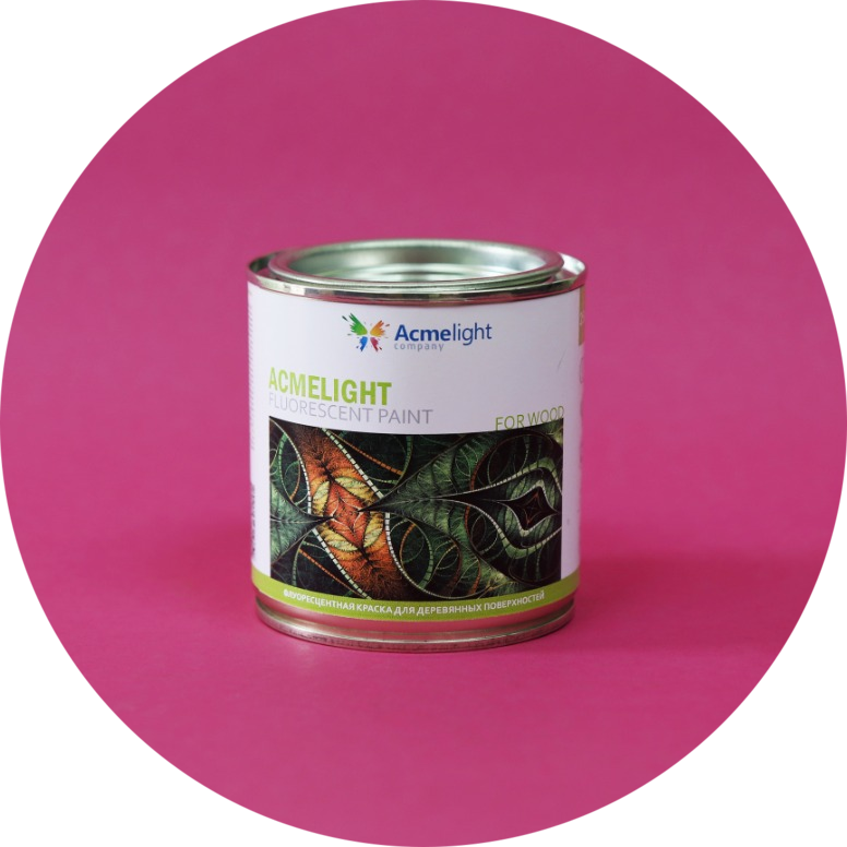 Acmelight Fluorescent paint for Wood для дерев'яних поверхонь 0,25 л, фото 1