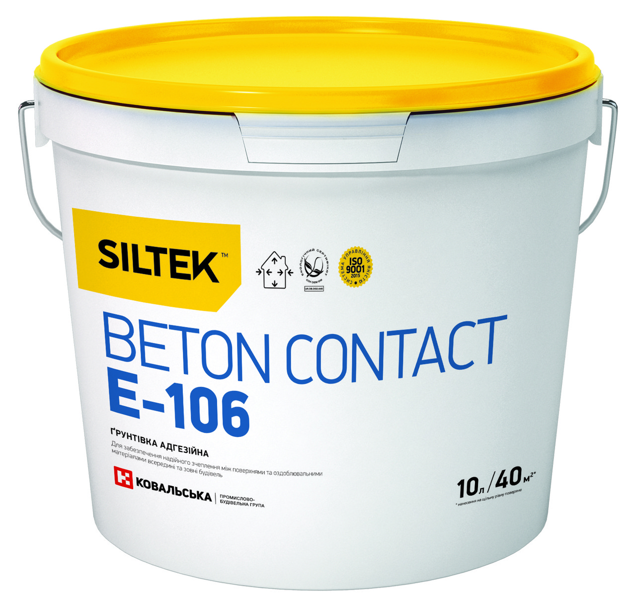 Ґрунтівка адгезійна SILTEK BETON CONTACT E-106,  відро 10л, фото 1