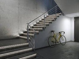 Профіль для сходів з лед підсвіткою 