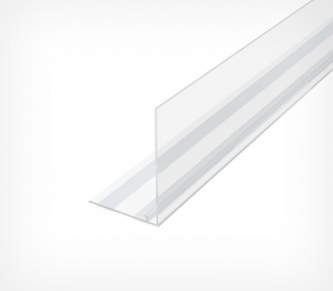 Пластиковий передній обмежувач заввишки 80 мм із Т-профілем